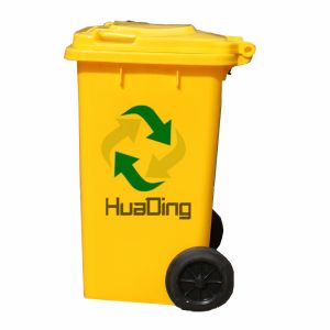 Recycle Can Bin With Pedal And Wheels 660L