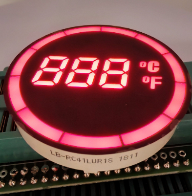Round Common Anode 7-Segment LED Temperature Display Controller,Usage:Indoor