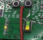 RED color Anode five segment led light bar segment led display for battery