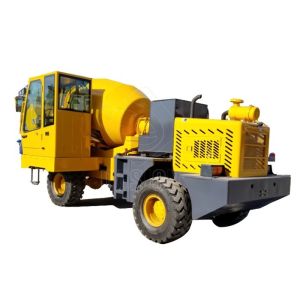 Front Discharge Mobile Self Loading Concrete Mixer Hydraulic System Heavy Duty