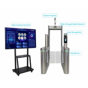 Metal Detector System Walk Through Temperature Scanner With Face Recognition