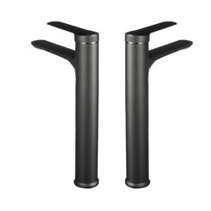 Hotel Villa Zinc Modern Single Handle Basin Mixer Chrome Vessel Sink Faucet