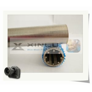 China V Shape Wire Wrapped Screens Welded 316L SS Slotted Pipe 50 Micron 33mm Diameter on sale