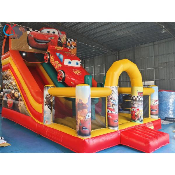 Quality Inflatable Slide The Cars Inflatable Dry Double Slides Castle wholesale