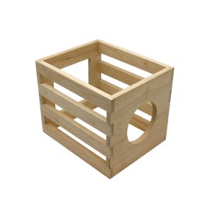 Square shaped wooden bread box / wooden bread tray