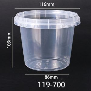 Custom Logo Transparent PP Plastic Cups With Handle Lid Disposable