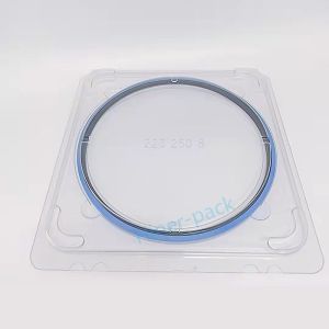 8 Inch Transparent Single Wafer Shipping Containers PET Material