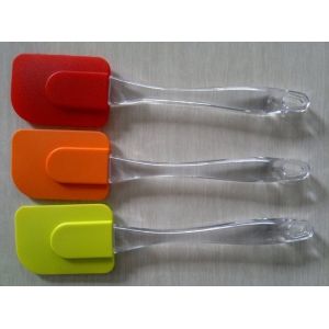 FDA LFGB Standard Eco-friendly Silicone Spatula With ABS Handle Custom Package