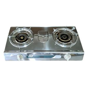 High End Home Dual Burner Gas Stove Stainless Steel Design Combines Style And