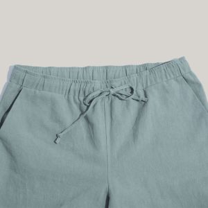 Linen Fabric Formal Stylish Womens Suits Slim Fit Two Pieces Stylish Loungewear