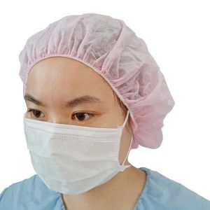 Non woven Disposable Head Cap , bouffant caps disposable For Surgery Use