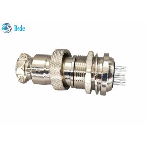 Zinc Alloy Gx20 Connector Rear Mounting Connector For Industrial Control Panel