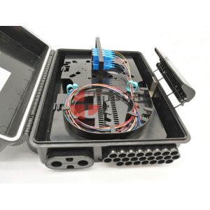 24 Cores Drop Cable Fiber Opitc Termination Box , 24 pcs SC Fiber Optic Splitter