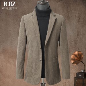 Adults Corduroy Suit Jacket 2024 Custom End Slim Single Corduroy Casual Suit for