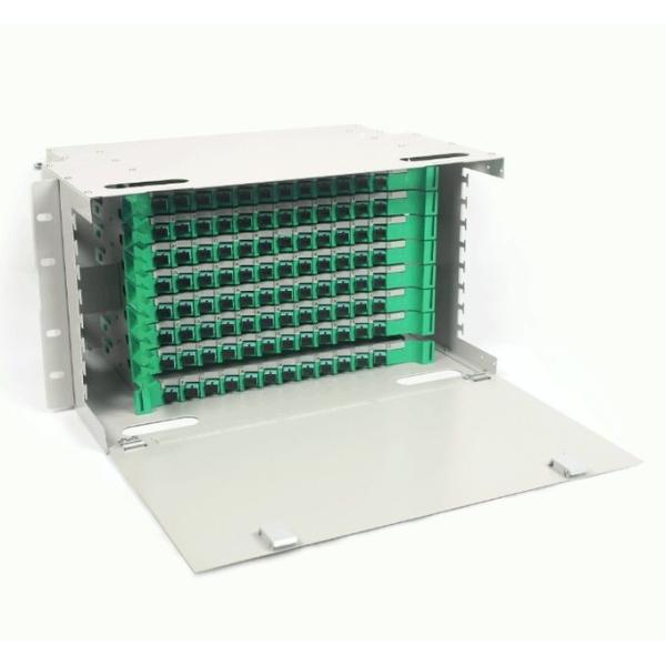 Quality 12 24 144 Port Loaded SC Simplex Rack Mount Patch Panel 6U FTTH FTTB wholesale