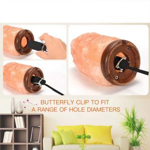 AU Plug to E14 Bulb Holder with Dimmer Switch for Salt Lamps