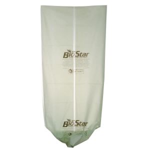 33 Gallon 33" X 39" Compostable Trash Can Liners 1 Mil LDPE Material White