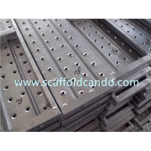 Walking platform Q195 pre-galvanized scaffolding steel plank, metal board 1.1mm