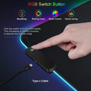 Fabric Gaming Printing Heat Thermal Transfer RGB Gaming Mouse Pad for Promotion