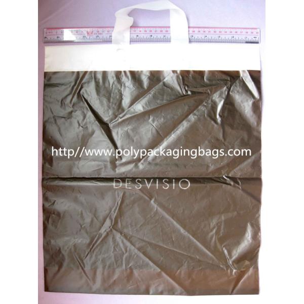 Quality HDPE White Biodegradable Plastic Shopping Bags with Flexi Loop Handle wholesale