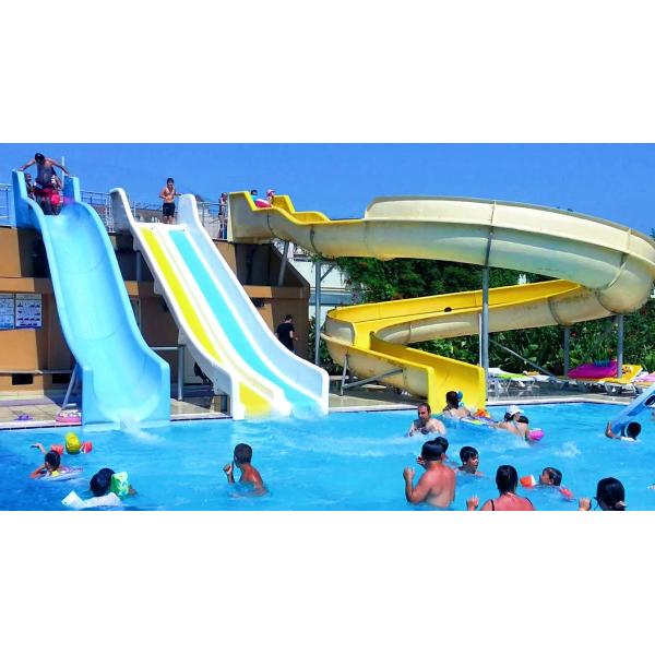 Swimming Pool Accessories Water Play Kids Fiberglass Tube Spiral Water Slide