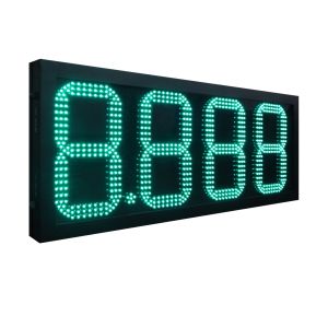 Fuel Station Pylon Sign LED Gas Station Signs 7 Segment LED Board Gas Light