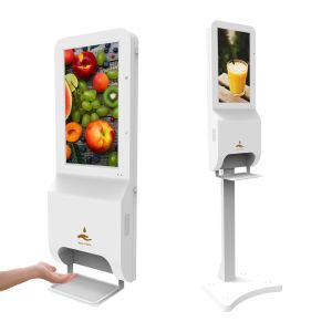 55 Inch RK3288 Wifi Touch Screen Hand Sanitizer Kiosk