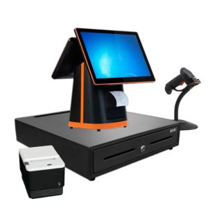 Cheap All-In-One Checkout Counter with 15&quot; 1080P Display and J1900 Quad Core 1.8GHz CPU for sale