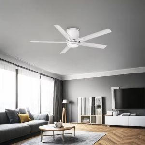 Wholesale 42"/52" Aluminum LED Ceiling Fan with Light Three-Color LED 6
