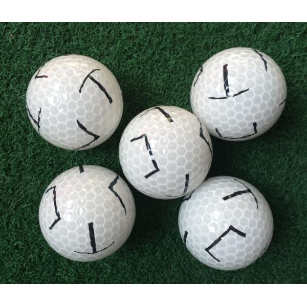 transparent golf ball with pattern