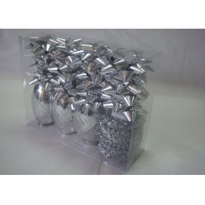 ROHS Christmas gift wrapping ribbons and bows with single - side printed