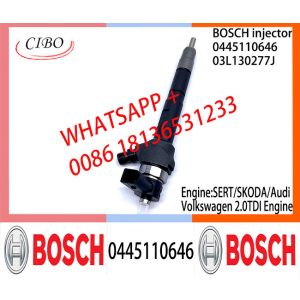 BOSCH 0445110646 03L130277J Common Rail Fuel Injector 0445110646 03L130277J For