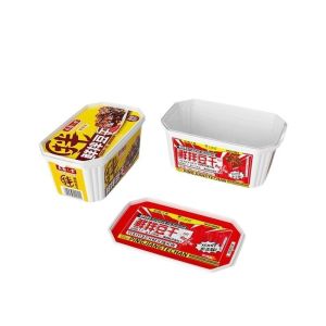 Cheap Disposable bowl for food packaging with lid and and customized design and eco-friendly and and customized logo printing for sale