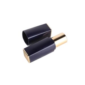 Lightweight Luxury Empty Black Lipstick Tubes Packaging Custom Color And Size