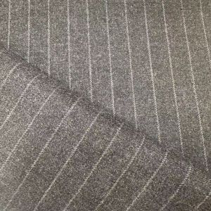 Polyester/Rayon/Spandex Heather Grey Striped Yarn Dyed Fabric for Lady′s Pants,
