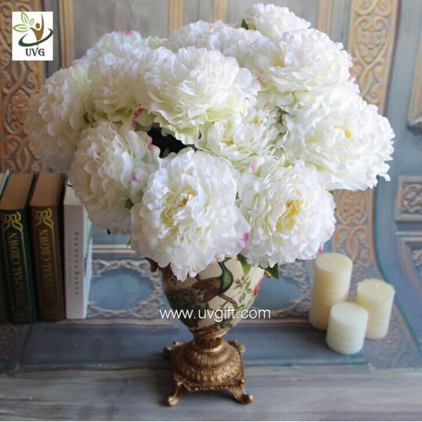 UVG FPN101 Dining table centerpieces pink artificial peony silk flower arrangements for party decoration