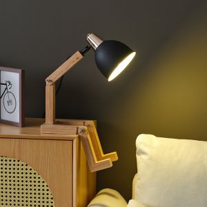 Wooden Reading Lamp Creative Bedroom Lamp Nordic Decoration Study Table Lamp