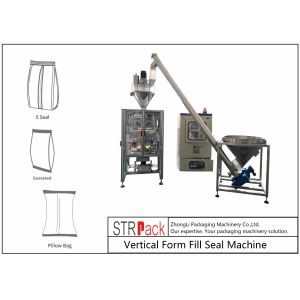 Auger Filler Powder Packaging Machine 6KW 220V PLC Servo System With Auger