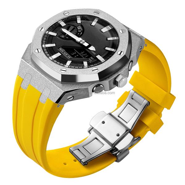 5th Generation Frosted Stainless Steel Case For Casio G Shock GA2100 Elevate Look