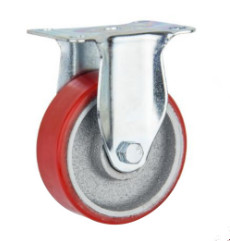 3 Inch Iron Casters Polyurethane Wheels Medium Duty
