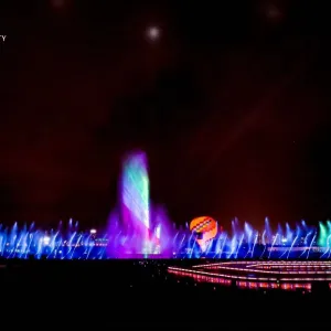 China Precision Engineered Music Fountain Patented Nozzle Jet Lighting Software on sale