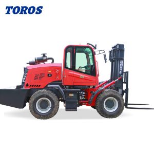 China Pneumatic Tire All Terrain Lift Truck 6 In Width 15 Ft Maximum Forward Reach on sale