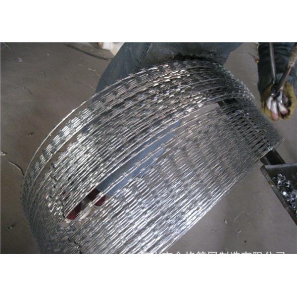 Quality Rusty  Concertina Stainless Steel Security Barbed Wire  Ribbon   , CBT-65 Razor Barbed Tape wholesale