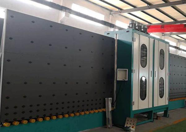 Quality PLC Control Vertical Glass Washing Machine 380V With Variable Frequency Driving wholesale