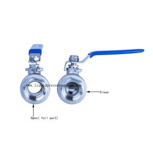 Industry 2 PC 3/4 Inch Ball Valve In Pipe System Working Pressure 1000 Psi