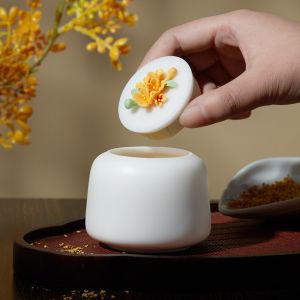 Year's Holiday Ceramic Storage Jar Multifunctional Design For Party Occasion