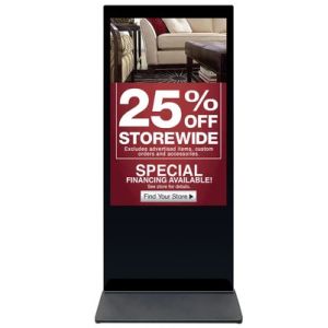 55 Inch 16.7M 1080p Outside Digital Signage System LCD Display IR Remote Control