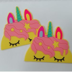 Heat Transfer Customized 3D PVC Silicone Rubber Labels Washable Badge