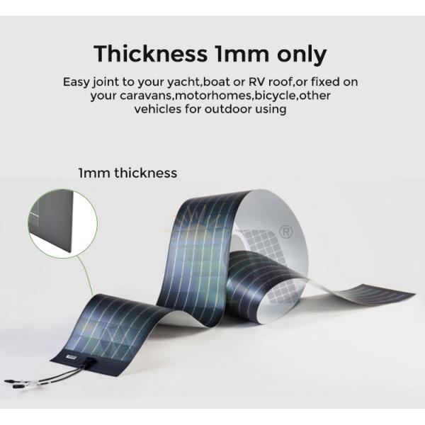 Monocrystalline Flexible Solar Panel 5w 10w 20w 30w 40w 50w 36v Thin Film