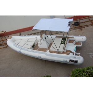 Cheap 6m 20ft Hypalon Rigid Hull Inflatable Rib Boats With Teak Floor RIB600 for sale